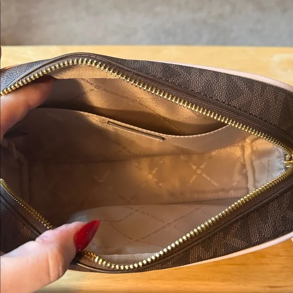 Michael Kors Dark Brown Toiletry Bag - Picture 5 of 7